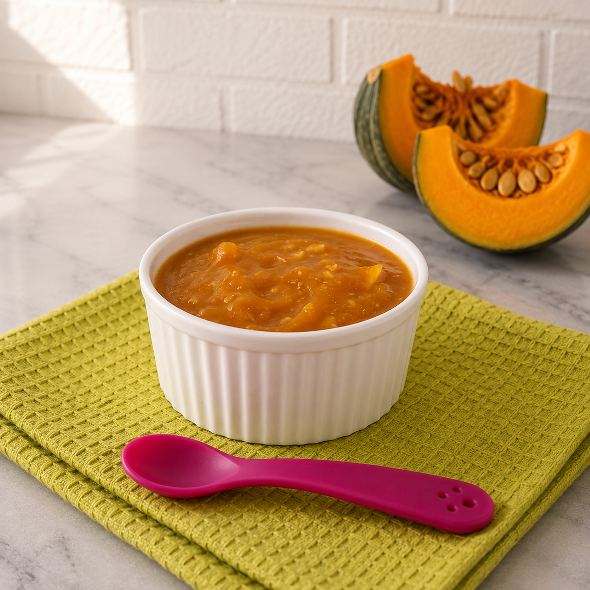 200g - Caldo de abóbora com frango - Cubinhos