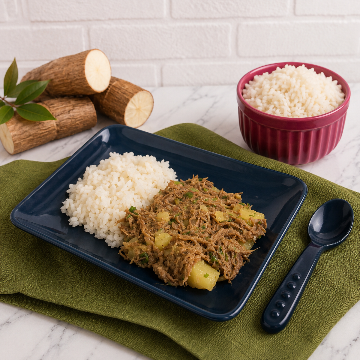 250g - Vaca atolada com arroz branco - COM SAL