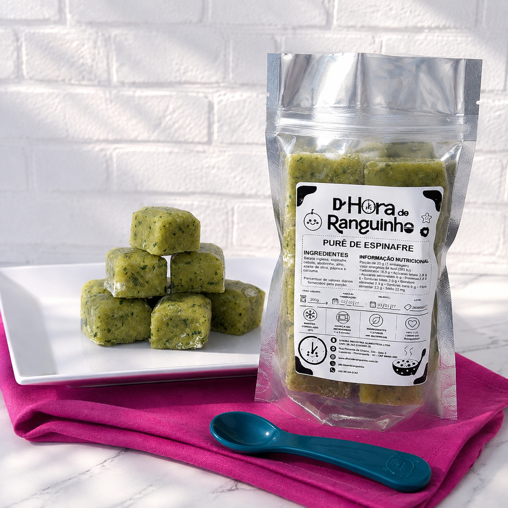 200g - Purê de Espinafre - Cubinhos