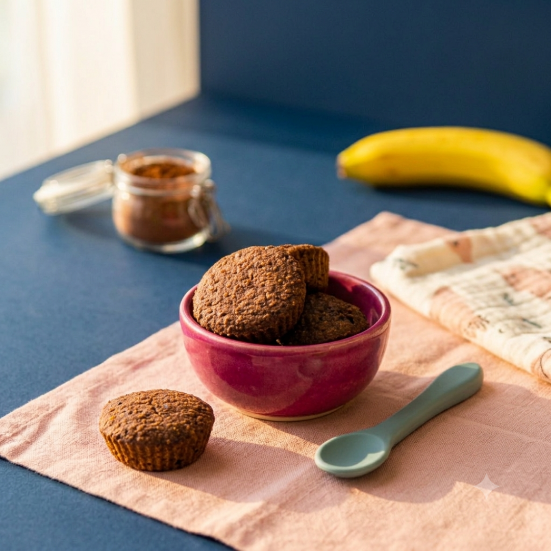 Bolinho de Banana com Cacau