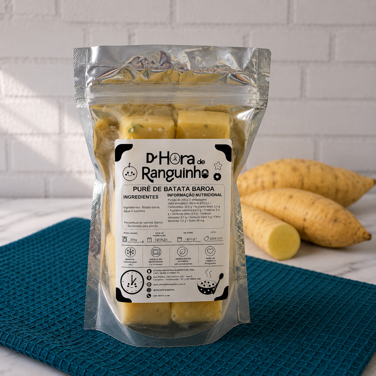 200g - Purê de Batata Baroa - Cubinhos