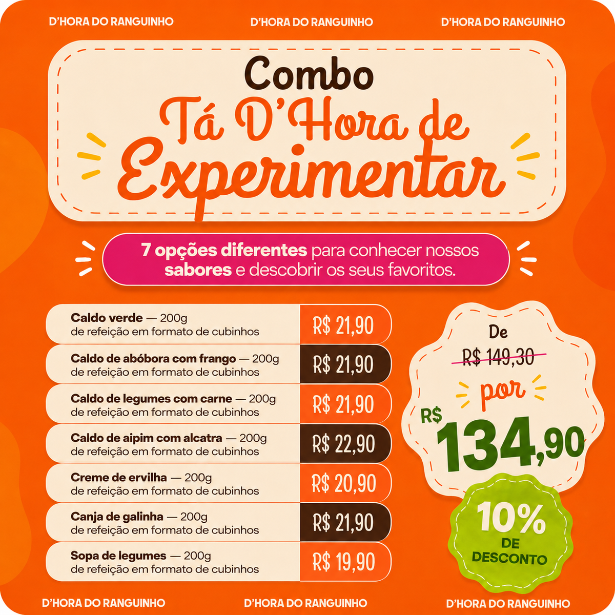 Combo - Tá D’Hora de Experimentar
