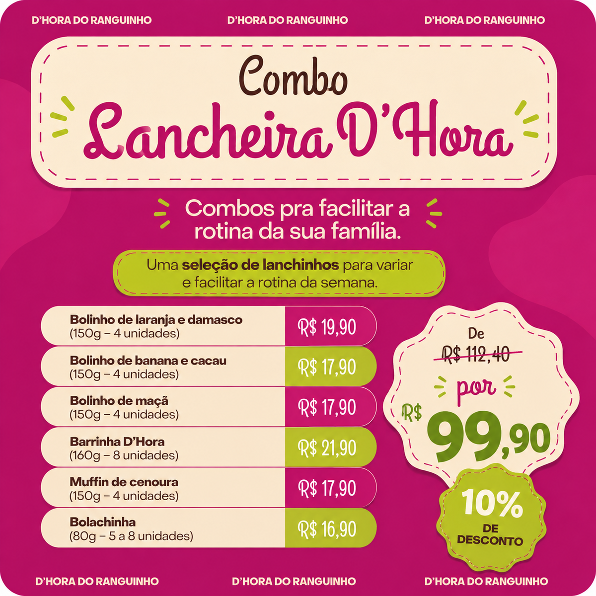 Combo - Lancheira D’Hora